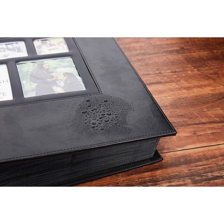 Photo Album 4X6 600 Photos Large Capacity Leather Black