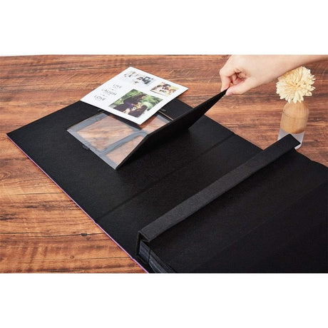 Photo Album 4X6 600 Photos Large Capacity Leather Black