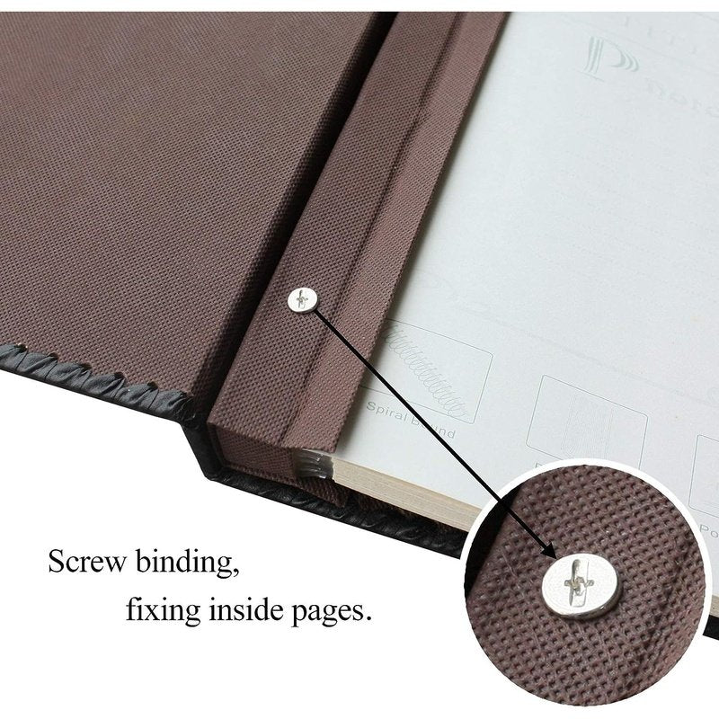 Photo Album Book Family Album, Leather Cover, Holds 3X5, 4X6, 5X7, 6X8, 8X10 Photos