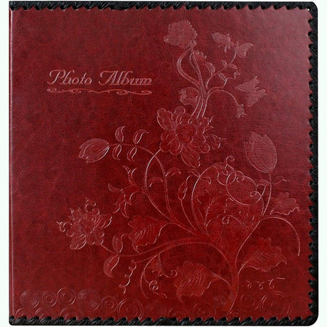 Photo Album Book, Leather Cover, Holds 3X5, 4X6, 5X7, 6X8, 8X10 Photos