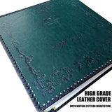 Photo Album Self Adhesive Pages with Leather Vintage Inspired Cover