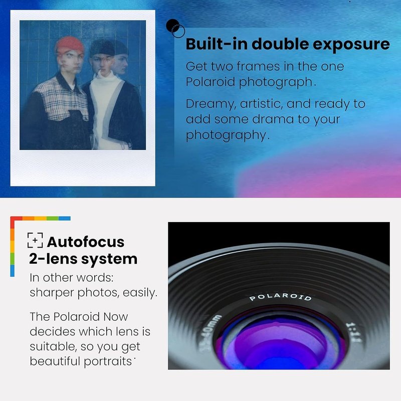 Polaroid NOW iType Camera Bundle w/Film, Case and Strap