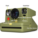 Polaroid Now Plus I-Type Instant Film Camera Bundle - Forest Green