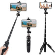 Portable 40 Inch Aluminum Alloy Selfie Stick Tripod w/Wireless Remote