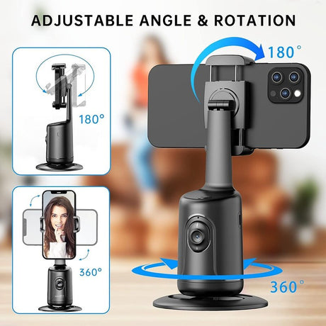 Portable Auto Tracking Smart Selfie Stick All-In-One 360 Rotation