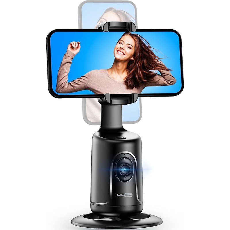 Portable Auto Tracking Smart Selfie Stick All-In-One 360 Rotation