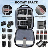 Professional DSLR SLR Mirrorless Camera Backpack w/Tripod Holder and 14" Laptop Slot