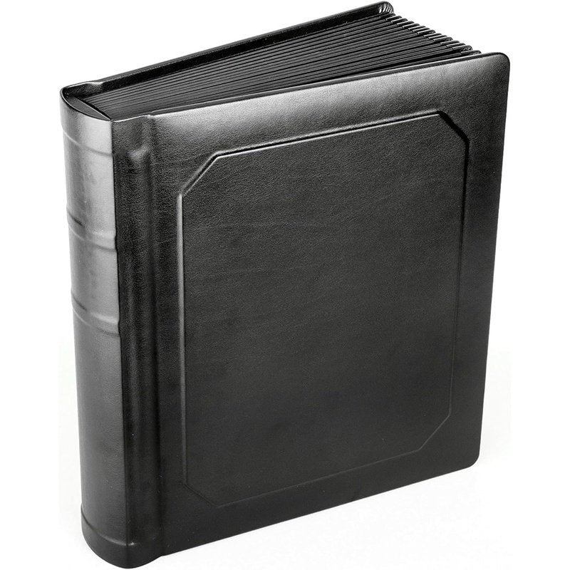 Professional Leatherette Slip-In Photo Album, Black