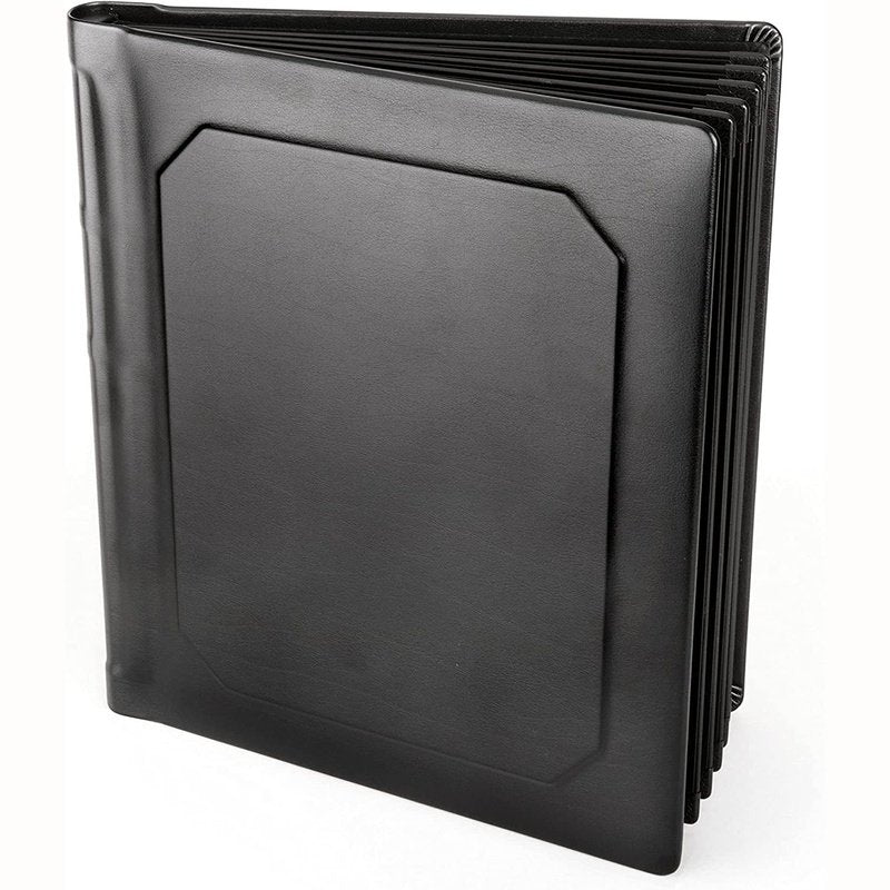 Professional Leatherette Slip-In Photo Album, Black