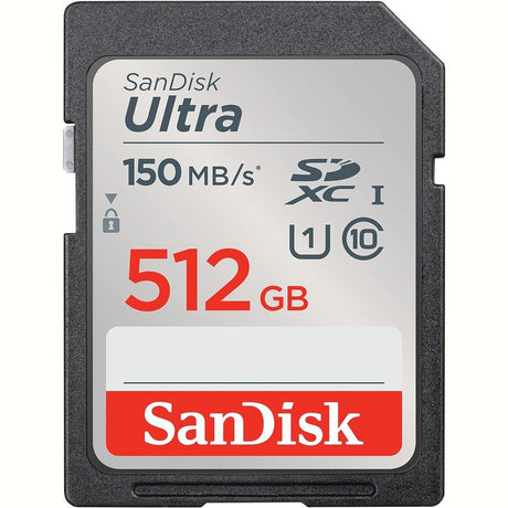 SanDisk 64GB 128GB 256 or 512GB SD Ultra Memory Cards