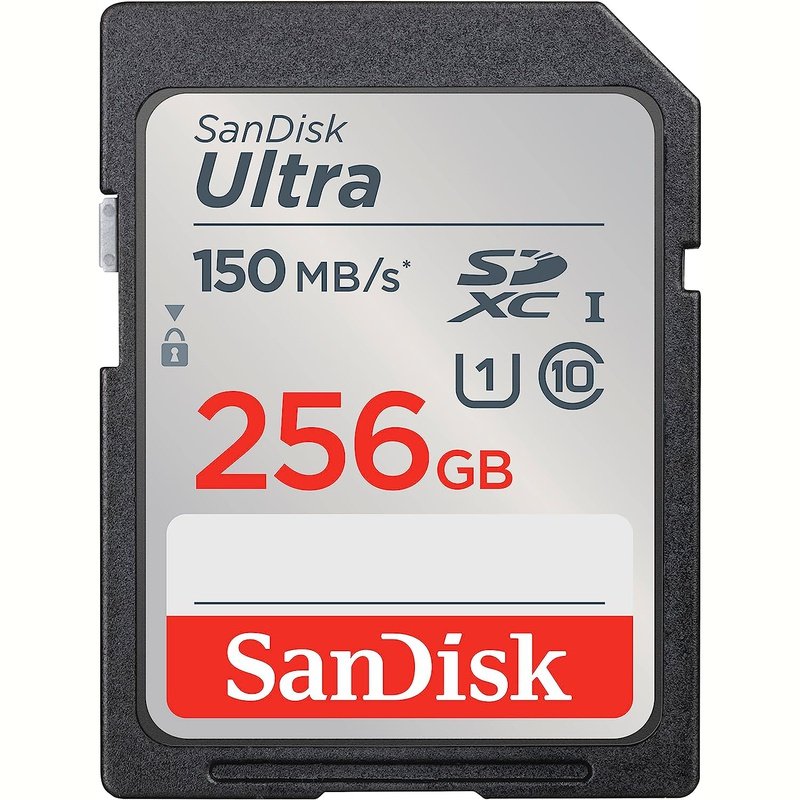 Sandisk 64GB 128GB 256 or 512GB SD Ultra Memory Cards