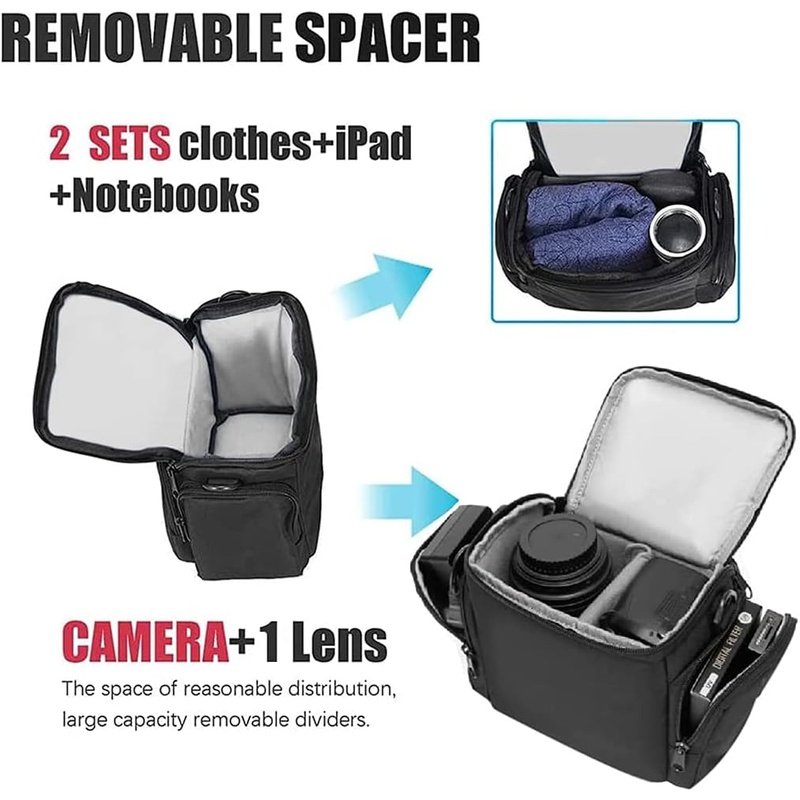 Single Shoulder Crossbody Compact Camera Bag