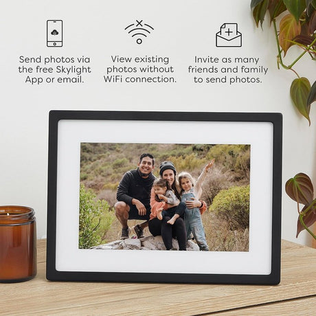 Skylight Digital Picture Frame, 10 or 15 Inch, WiFi, Email Photos, Touch Screen Display