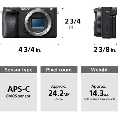 Sony Alpha A6400 Mirrorless Camera