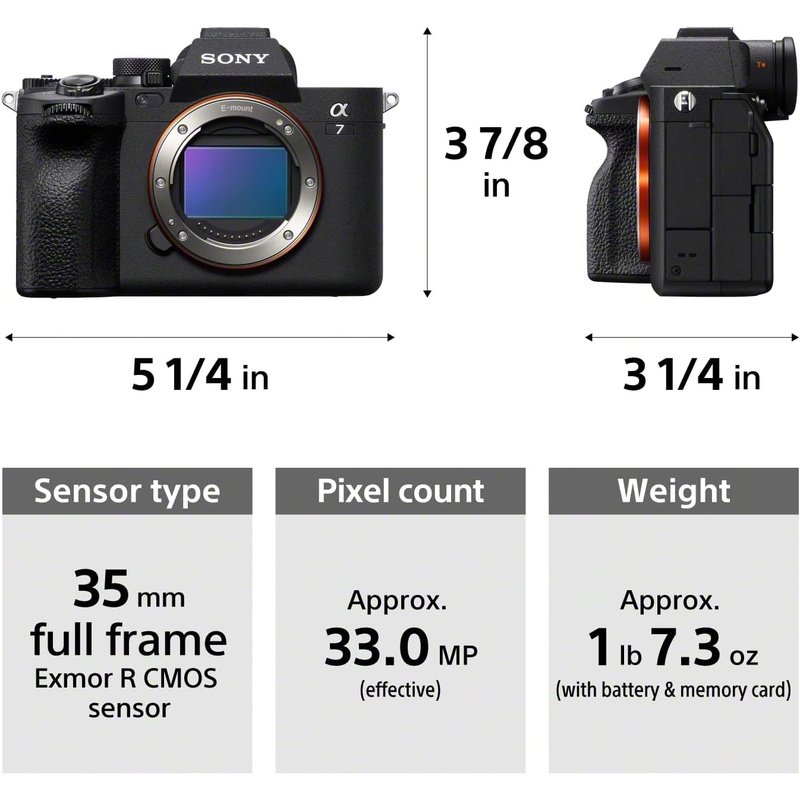 Sony Alpha A7 IV A7M4 Full-Frame Mirrorless Digital Camera