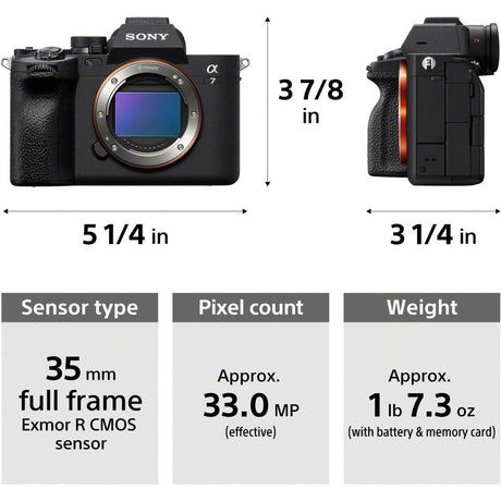 Sony Alpha A7 IV A7M4 Full-Frame Mirrorless Digital Camera