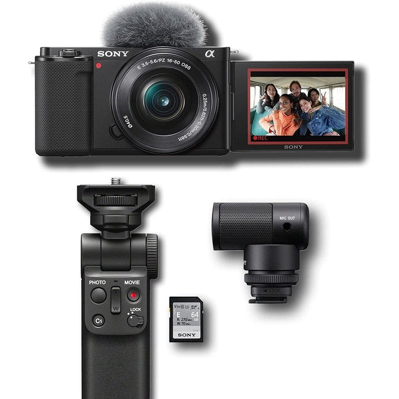 Sony Alpha ZV-E10 APS-C Mirrorless Camera & Vlogger Accessory Kits