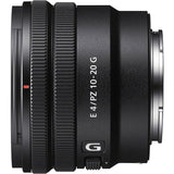 Sony E PZ 10-20mm F4 G APS-C Constant-Aperture Power Zoom G Lens