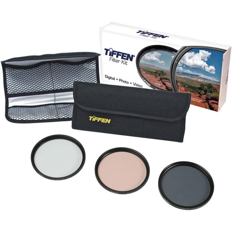 Tiffen Photo Essentials Color Warming Kit w/UV Protector & 4 Slot Pouch