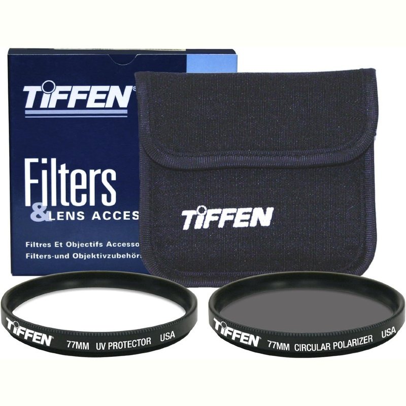 Tiffen Photo Twin Pack Filters, UV Protection & Circular Polarizing