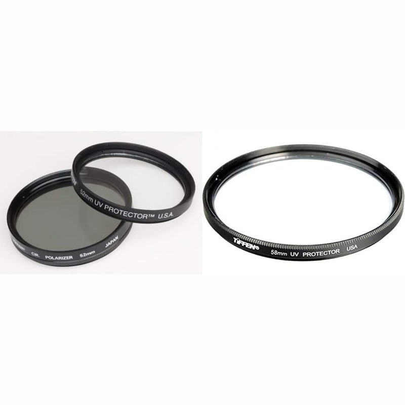 Tiffen Photo Twin Pack Filters, UV Protection & Circular Polarizing