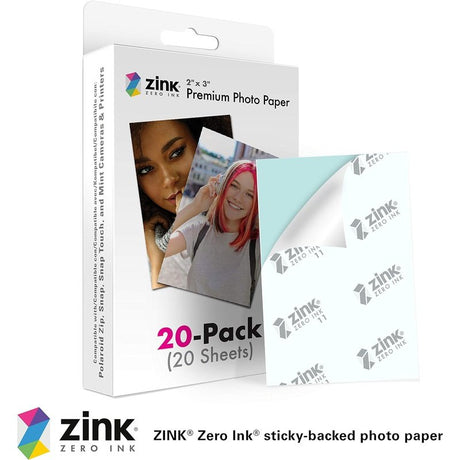 Zink Premium Instant Photo Paper 2x3 Inch Prints, Zero Ink Technology