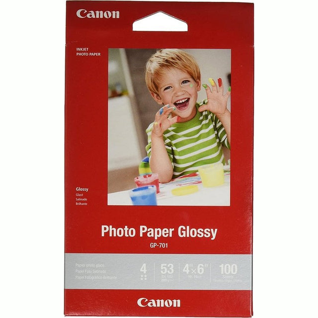 Canon Glossy Photo Paper 4X6 Inch, 100 Sheets, High-Quality Prints