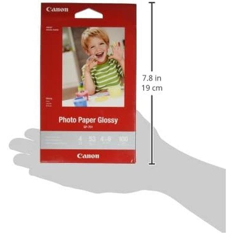 Canon Glossy Photo Paper 4X6 Inch, 100 Sheets, High-Quality Prints