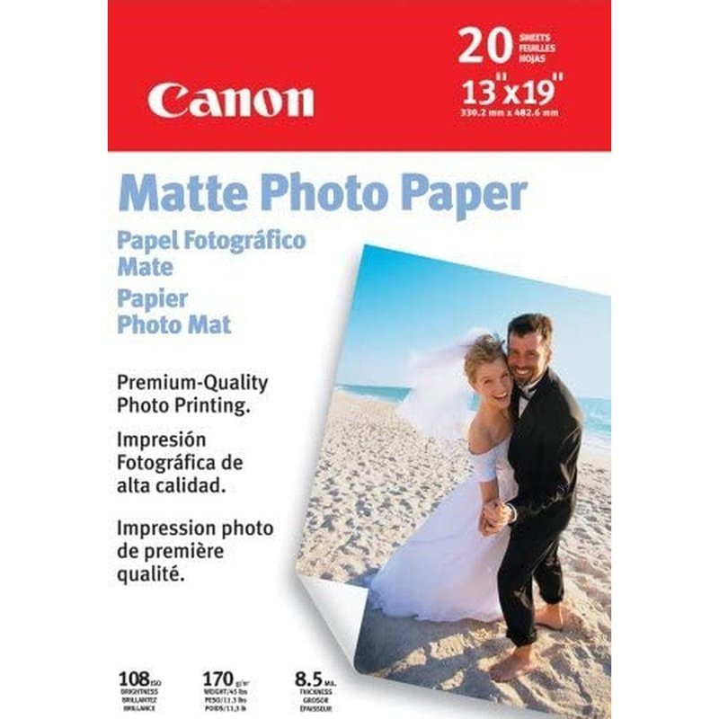 Canon Matte Photo Paper Plus 4x6, 8.5 X 11, 13x19 Inch, Quality Prints